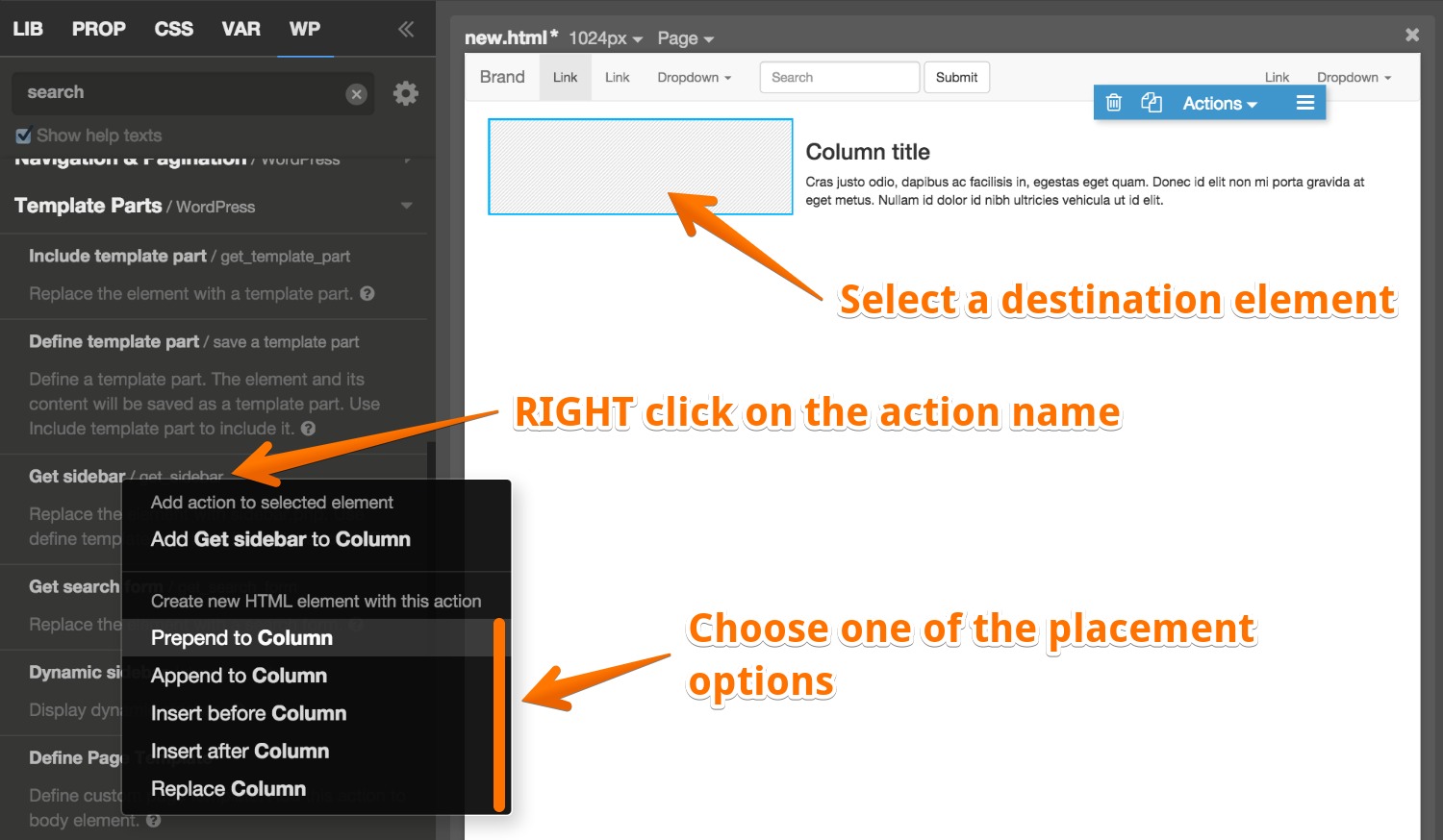 Creating WP Themes | Pinegrow Web Editor