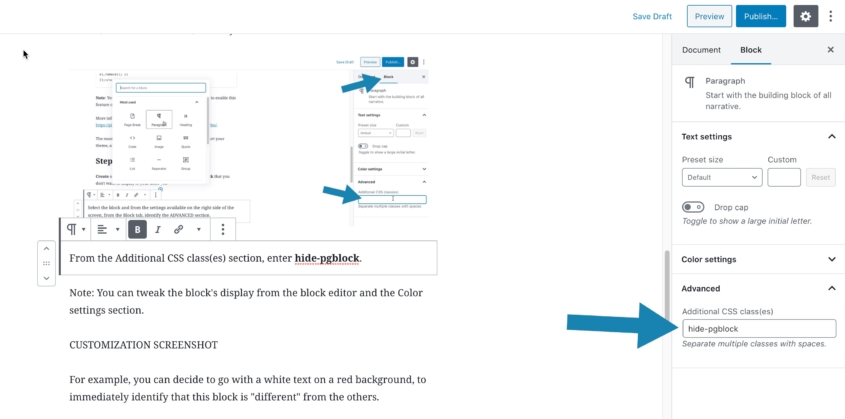 hide html blocks in detail page - user javascript and... How to temporarily hide editor Blocks from posts and pages? | Pinegrow ...