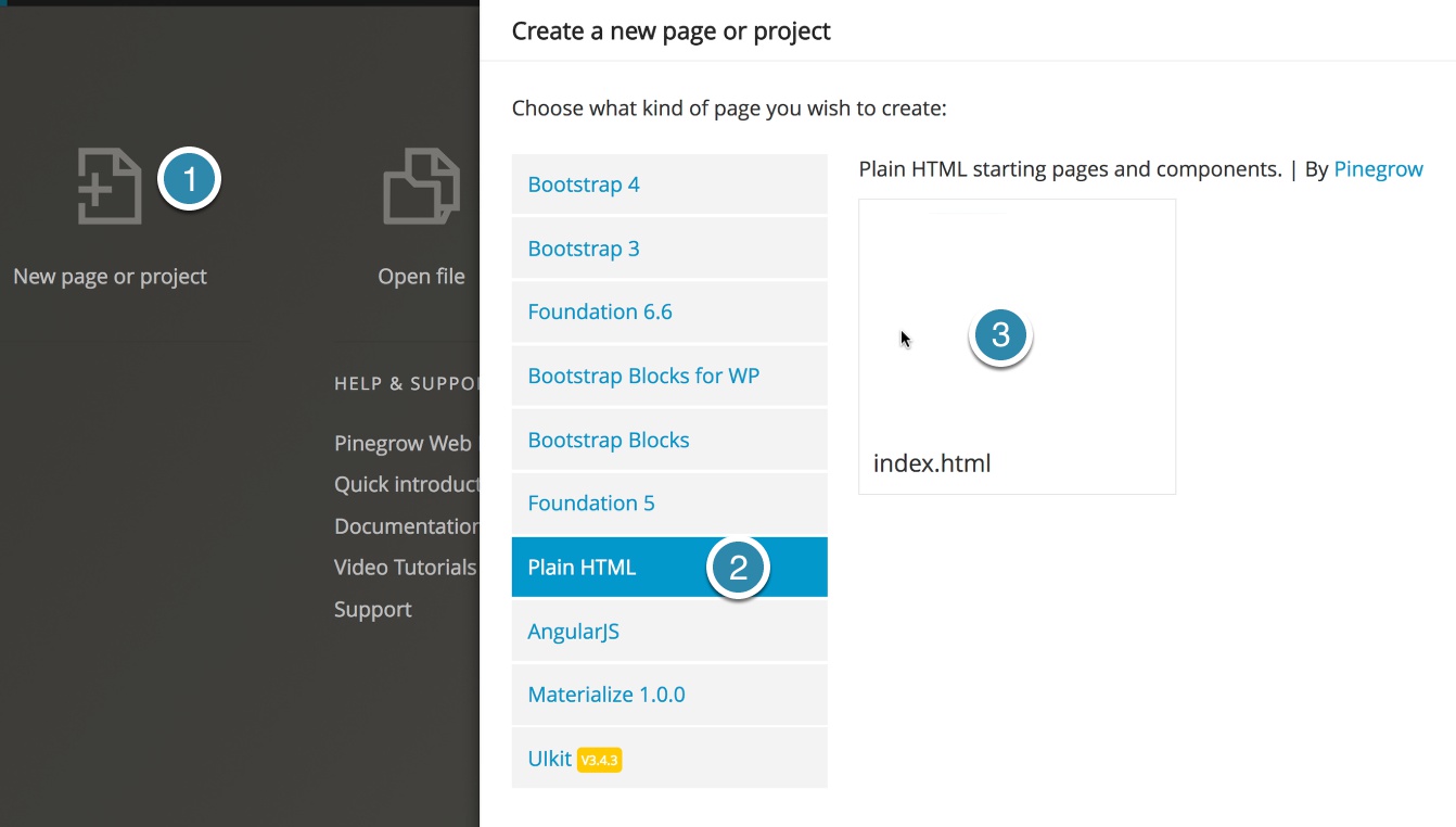 Using the iziModal library in your web project | Pinegrow Web Editor