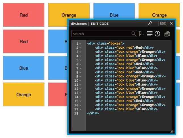 Color the Boxes | Pinegrow Web Editor