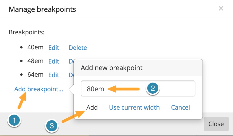 Adding a new breakpoint in Pinegrow