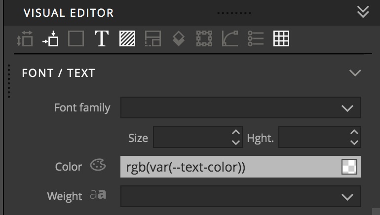 Adding a variable into the Pinegrow Visual Editor