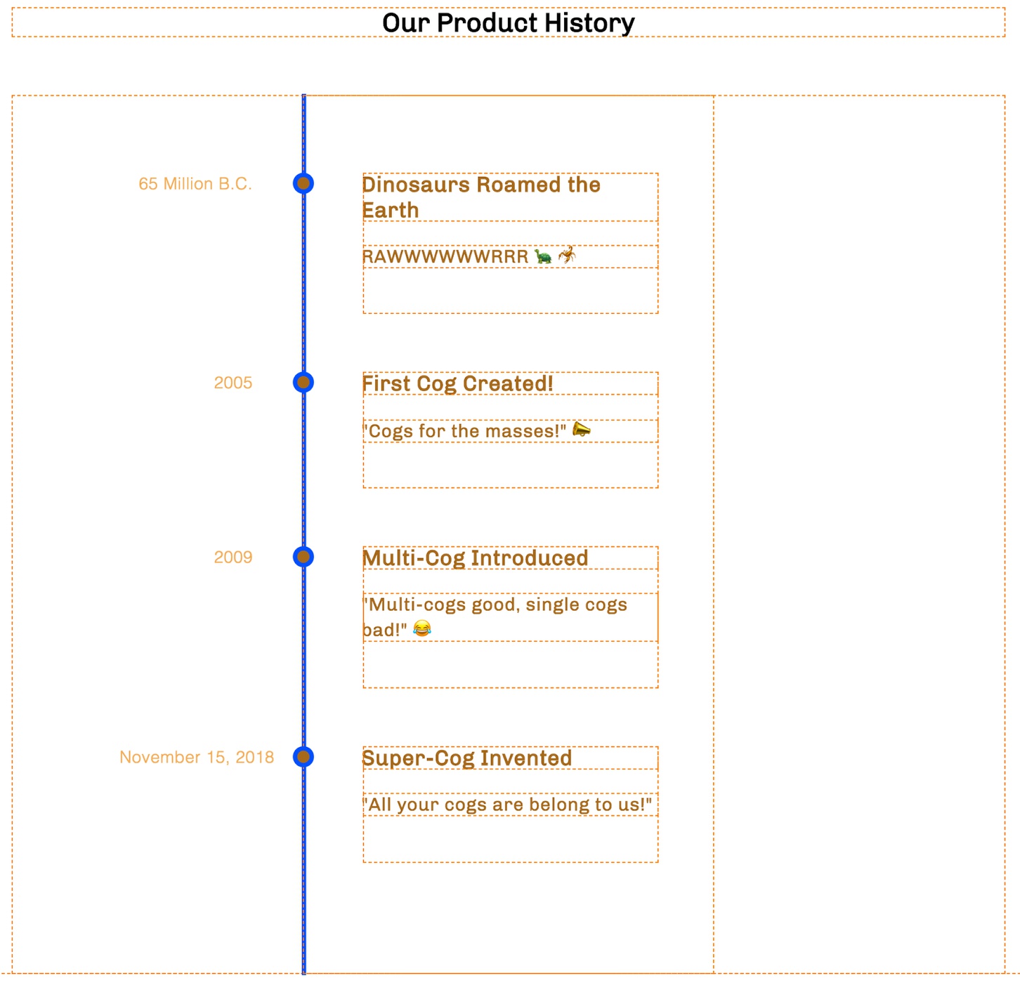 Creating Plain HTML And Tailwind CSS Timelines With Pinegrow | Pinegrow ...